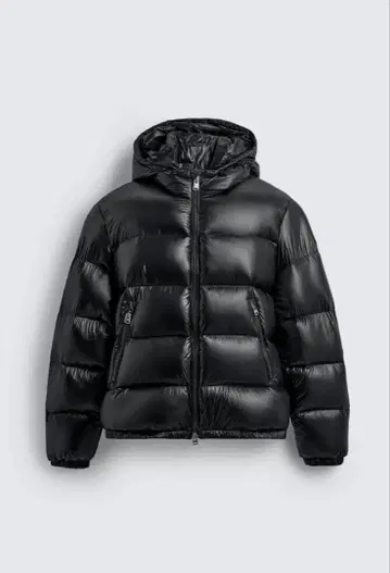 ZARA 광택 Black 다운 자켓 XS size 새상품급