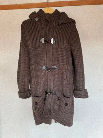 Bark 니트 더플 코트 브라운 XS