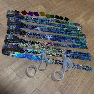 SnowMan ON 은색 테이프 & 음표 & 종이 꽃가루