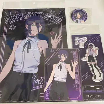 체인소 맨 레제 아크릴 스탠드 캔뱃지 특전 카드 클리어 파일