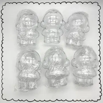 스컬팬더 보호 케이스 인형 케이스 보호 커버 6개 세트