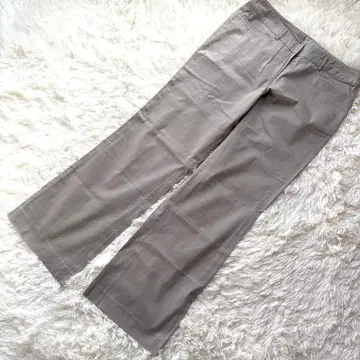 롱 레그 효과 자유구 여성용 세미 와이드 슬랙스 팬츠 스트레치