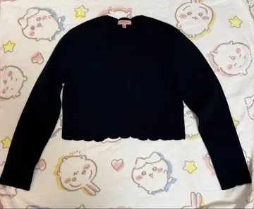 새상품급 토카 볼레로 긴팔 가디건 다크 네이비 네이비 XS