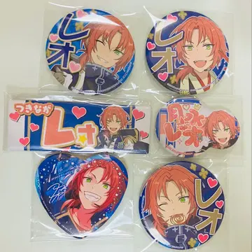 앙스타 츠키나가 레오 캔뱃지 프라이스 카페 이름 6점 세트