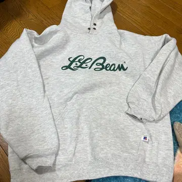 러셀과 ll bean의 더블 네임 후드티