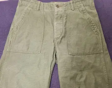 [ orSlow ] M(2) 사이즈 베이커 팬츠 퍼티그 팬츠 그린 녹색