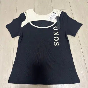 CRONOS 반팔 T셔츠 S 네이비/화이트