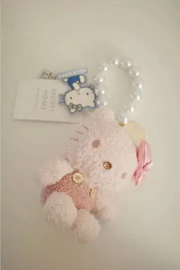 SNIDEL HOME x Hello kitty 니트 봉제 인형 참 핑크