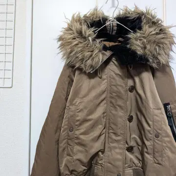 [ 짧은 기장 ] GAP 갭 N-2B 플라이트 자켓 퍼 y2k 브라운