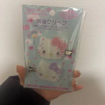 헬로키티 앞머리 클립 헬로키티 50주년