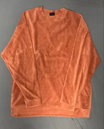 코듀로이 크루넥 스웨터 오렌지