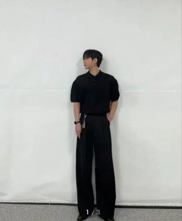 무신사 스탠다드 슈퍼 와이드 히든 밴딩 슬랙스