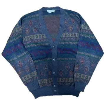 기하학 패턴 가디건 90s 구제 의류 스다 마사키 레어 빈티지 시티