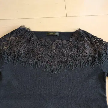 dama collection 네이비 니트 레이스