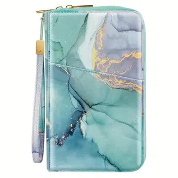 *대리석풍 합성 피혁제 여권 홀더 지갑*