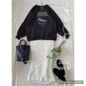 화려한 니트 스커트 세트 여성 의류 묶음 판매 셋업 코디 판매