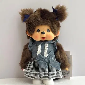 [홍콩 한정판 초레어] 몽치치 M 사이즈 데님 체크 스커트 여아