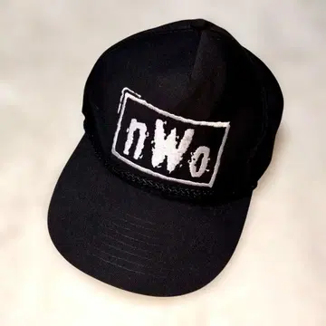 당시 물건! nWo 로고 자수 캡 블랙 WCW WWE