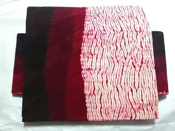 나고야 오비 목목 시보리 분할 염색 마츠바 재단 순수 실크