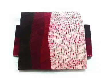 나고야 오비 목목 시보리 분할 염색 마츠바 재단 순수 실크