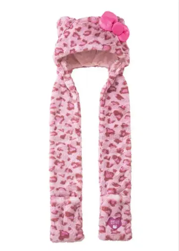 레오파드 무늬 핑크 머리띠