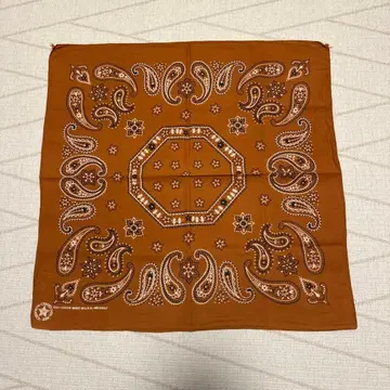 USA제 반다나 올드 페이즐리 오렌지 브라운