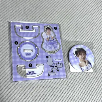 FRUITS ZIPPER 나카카와 루나 유라유라 아크릴 스탠드 캔뱃지