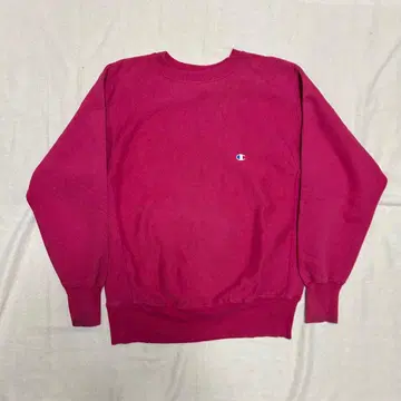 Champion reverse weave 맨투맨 L 핑크 레드