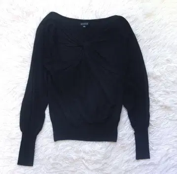 [ EPOCA ] 에포카 프론트 트위스트 니트 블랙 40