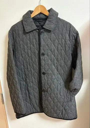 유나이티드 애로우즈 퀼팅 자켓 그레이