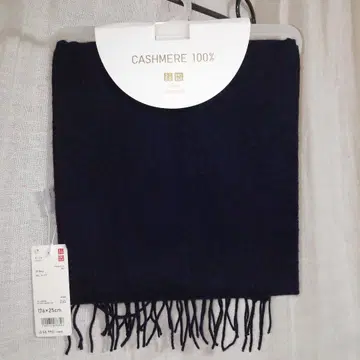 UNIQLO 캐시미어 100% 머플러 네이비