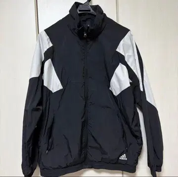 adidas 나일론 자켓 골프 빅 로고 새상품급