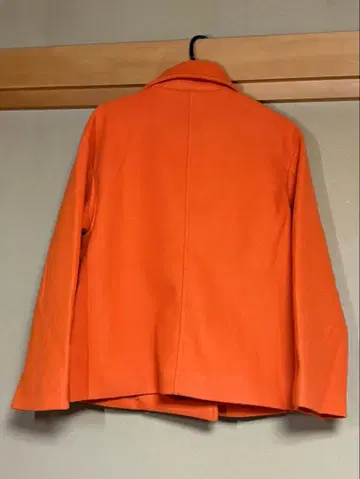 오렌지 더블 브레스트 피코트