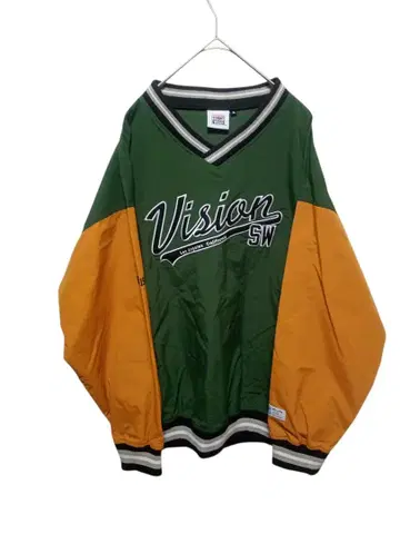 [ M0032 ] 비전 스트릿 웨어 립 라인 나일론 풀 오버