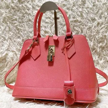 사만다 타바사 에나멜 레이디 아젤 2way 숄더백 핑크