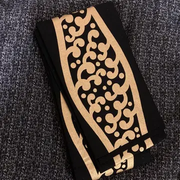 금채 타테와쿠 파문 블랙 베이스 반폭 오비