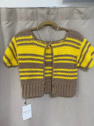 [ 새상품 미사용 (택 포함) ] MACPHEE 반팔 가디건 사이즈 S