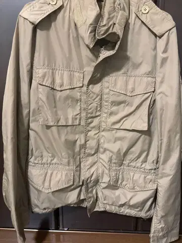 ASPESI 아스펜지 나일론 자켓 베이지 S 밀리터리풍 경량