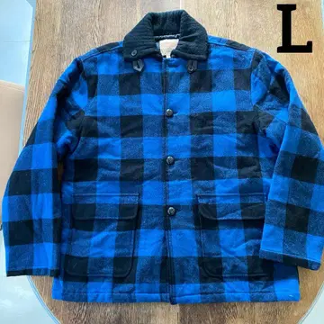 BEEL SEWHERE 자켓 퀼팅 블록 체크 L 파랑
