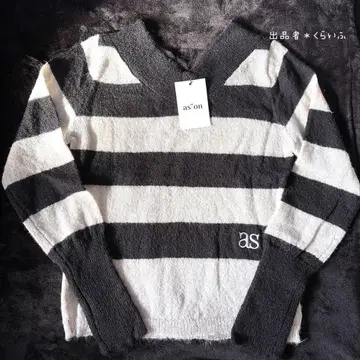 아존 포니 스트라이프 니트 상의 아존 ason 한국 S