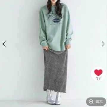 샤이니 벨로아 타이트 스커트