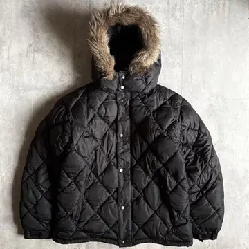 [ 00s archive ] 퍼 다운 자켓 y2k 시크 스타일 갸루 남자