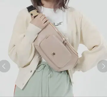 웨스트 파우치 바디백 가죽 그레이지 에포 비쥬 백