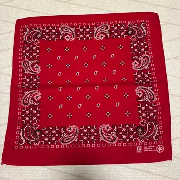 USA제 반다나 페이즐리 올드 빨간색