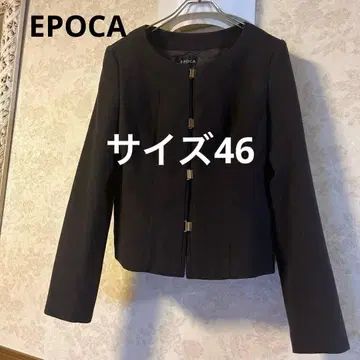 새상품급 빅 사이즈 46 EPOCA 에포카 노카라 자켓 모 100%