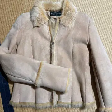 KRIZIA PELLE 무스탕 자켓 베이지