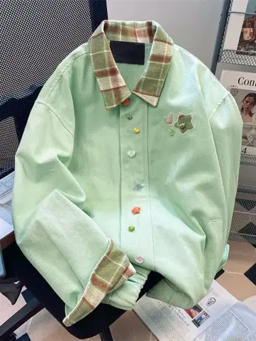 민트 그린 오버 사이즈 자켓