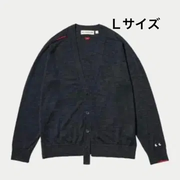 유니클로 ANNA HINDMARCH 다크 그레이 가디건 L 사이즈