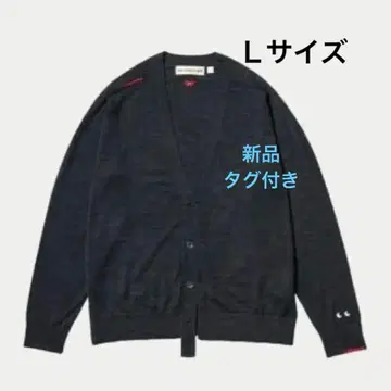 유니클로 안야 힌드마치 다크 그레이 가디건 L 사이즈