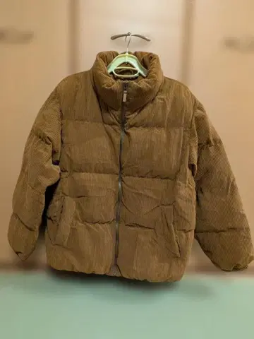 GU 브라운 퀼팅 자켓